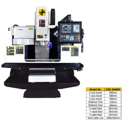 CNC om metaal te snijden VMC Malenmachine 36m/Min X Snel Voer 20-8000 T/min/Min